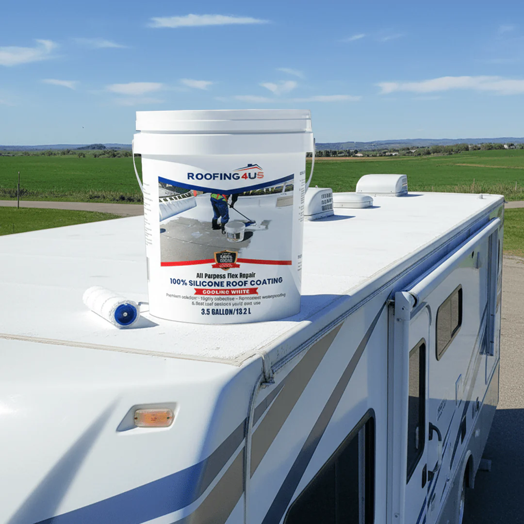 All Purpose Flex Repair 100% Silicone Roof Sealant - 4 Gallon (Pallet of 36) - Image 9