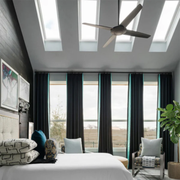 VELUX Solar Powered Venting Curb Mount Skylight - White Solar Powered Shade - Image 12