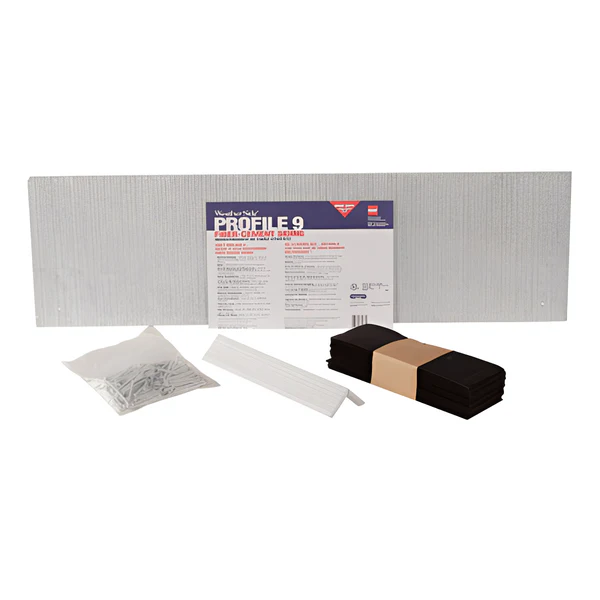 WeatherSide Fiber-Cement Siding Profile - 9" Shingle w/ Striated Surface - 9 in x 32 in (19 Shingles - Approx 33 Sq Ft) - Image 5