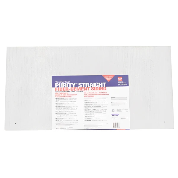 WeatherSide Fiber-Cement Siding - Purity Straight Shingle w/ Textured Surface - 12 in x 24 in (18 Shingles - Approx 33 Sq Ft) - Image 3